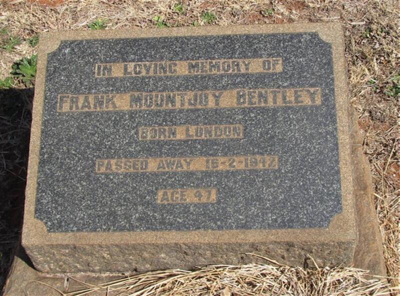 BENTLEY Frank Mountjoy -1942