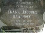 HAARHOFF Frank Jacobus 1892-1934