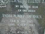 ROUX Andrew William 1923-1943