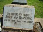 RENSBURG Hendrik Petrus, Janse van 1890-1949