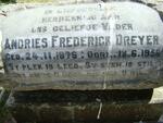 DREYER Andries Frederick 1876-1956