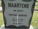 MAARTENS Gertina Agnessa 1890-1973