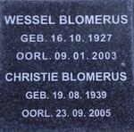 BLOMERUS Wessel 1927-2003 :: BLOMERUS Christie 1939-2005