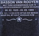 ROOYEN Basson, van 1925-1999