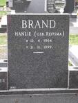BRAND Hanlie nee REITSMA 1964-1999