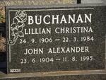BUCHANAN John Alexander 1904-1995 & Lillian Christina 1906-1984