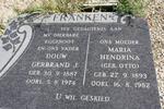 FRANKEN Douw Gerbrand J. 1887-1974 & Maria Hendrina OTTO 1893-1982