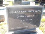 KOTZÉ Helena Christina nee VAN LILL 1898-1995