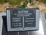 KAYSER Eustace Darryl 1962-2002