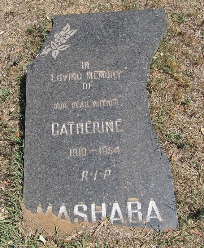 MASHABA Catherine 1910-1954