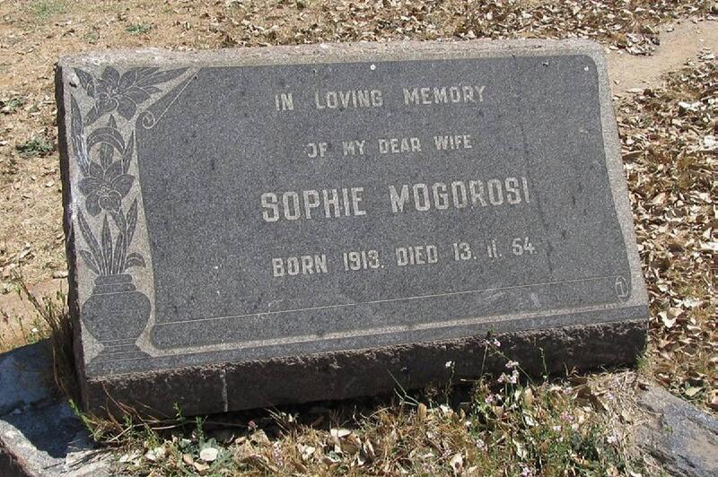 MOGOROSI Sophie 1913-1954