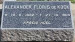 KOCK Alexander Floris, de 1882-1969