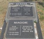 BENSON Fred 1929-1994 & Maggie 1926-2000
