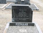 PIENAAR Aletta P.S. 1886-1975