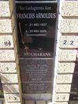 WOLMARANS Francois 1927-2006 :: MOLLER Albertus Petrus 1940-2006