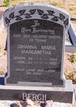 BERGH Johanna Maria Margaretha 1904-1982
