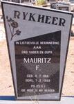 RYKHEER Mauritz F. 1914-1999