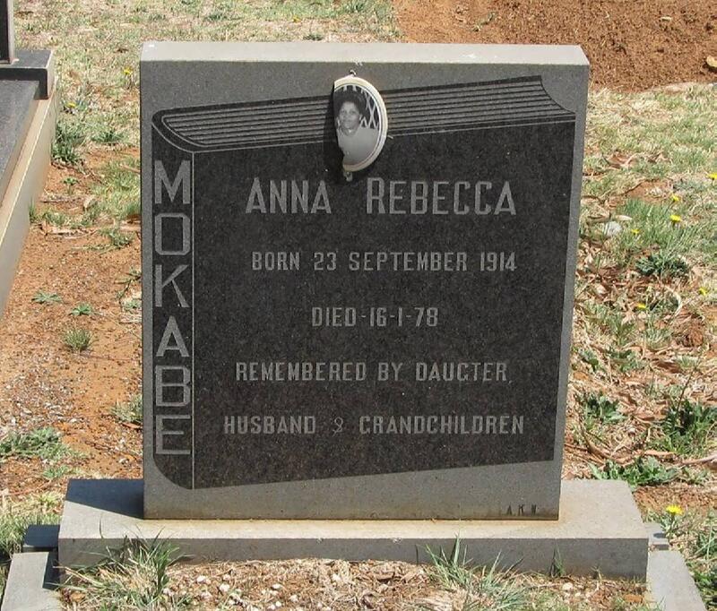 MOKABE Anna Rebecca 1914-1978