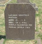 MOTHIBI Sakaria Sebapala 1939-1954
