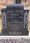 BURGER Willem Petrus 1882-1949