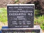 SMIT Catharina H.J. nee van der MERWE 1875-1955