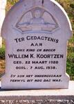 KOORTZEN  Willem K. 1920-1938