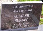 BURGER Anthonie 1882-1949