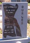 BURGER Bettie 1898-1982