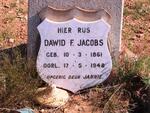 JACOBS Dawid F. 1861-1948