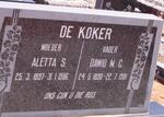 KOKER Dawid M.C., de 1890-1981 & Aletta S. 1897-1986
