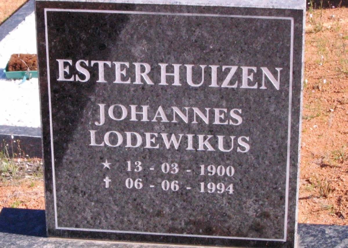 ESTERHUIZEN Johannes Lodewikus 1900-1994