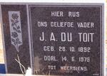 TOIT J.A., du 1892-1979