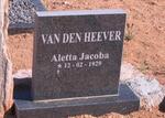 HEEVER Aletta Jacoba, van den 1929-