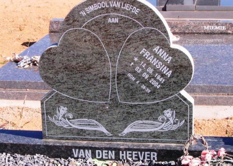 HEEVER Anna Fransina, van den 1941-2004