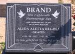 BRAND Alida Aletta Regina 1927-2008
