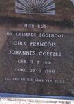 COETZEE Dirk Francois Johannes 1916-1980
