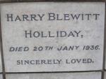 HOLLIDAY Harry Blewitt -1936