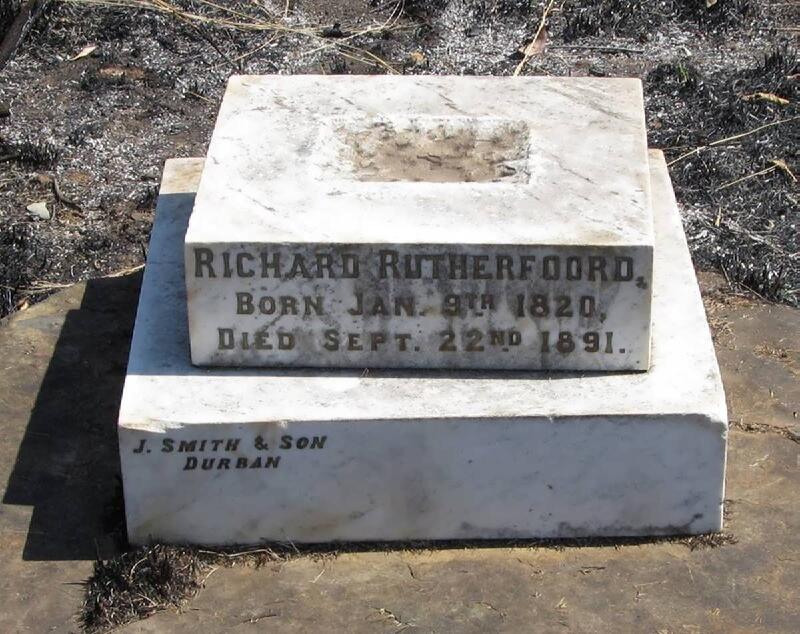 RUTHERFOORD Richard 1820-1891