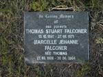 FALCONER Thomas Stuart 1897-1971 & Marcelle Jehanne THOMAS 1906-2004