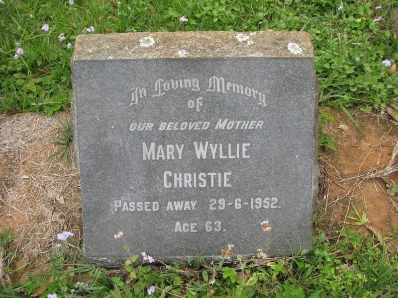 CHRISTIE Mary Wyllie -1952