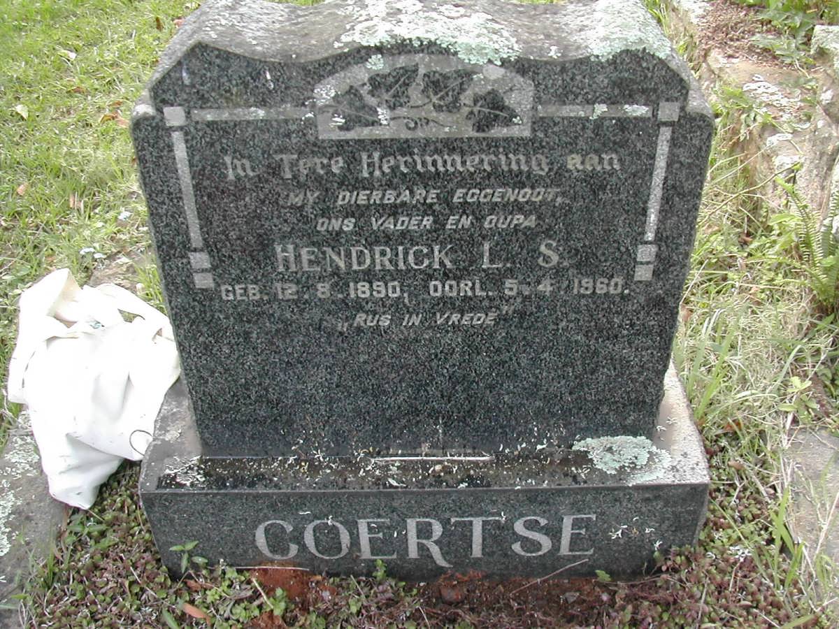 COERTSE Hendrick L.S. 1890-1960