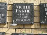 HASTIE Violet 1919-1995