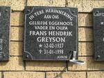GREYSON Frans Hendrik 1927-1998
