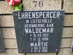 EHRENSPERCER Waldemar 1913-1996 & Martie 1914-1996