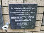 BARNABAS Benidcta Odil 1930-2011