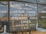 CHEEK Leslie 1930-2001 & Maureen Joyce 1937-2004