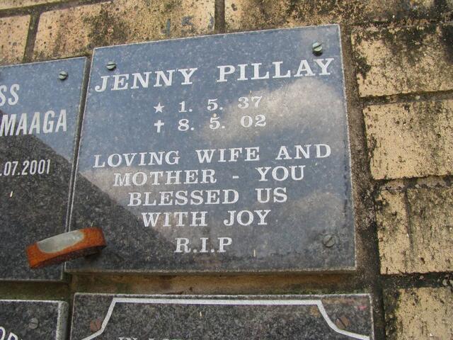 PILLAY Jenny 1937-2002