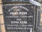 KERR John 1935-2002 & Mary 1936-2001