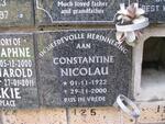 NICOLAU Constantine 1922-2000
