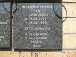 JOSEPH Ivor James 1919-1992 & Betty Dorothy 1920-2000